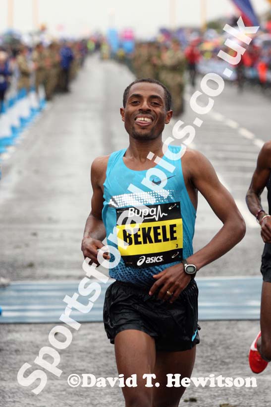 Kenenisa Bekele wins the BUPA Great North Run.